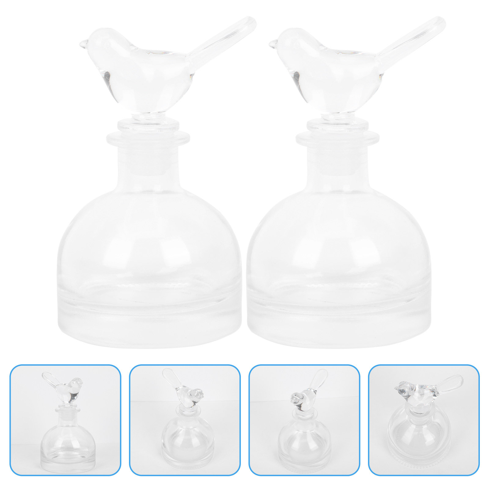 Perfume Home Fragrance - Frascos de perfume de vidro, 2