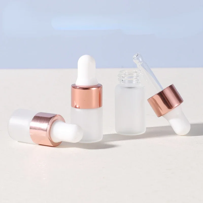 Perfume Fragrance Story - Portátil Rose Gold Glass Frosted Dropper