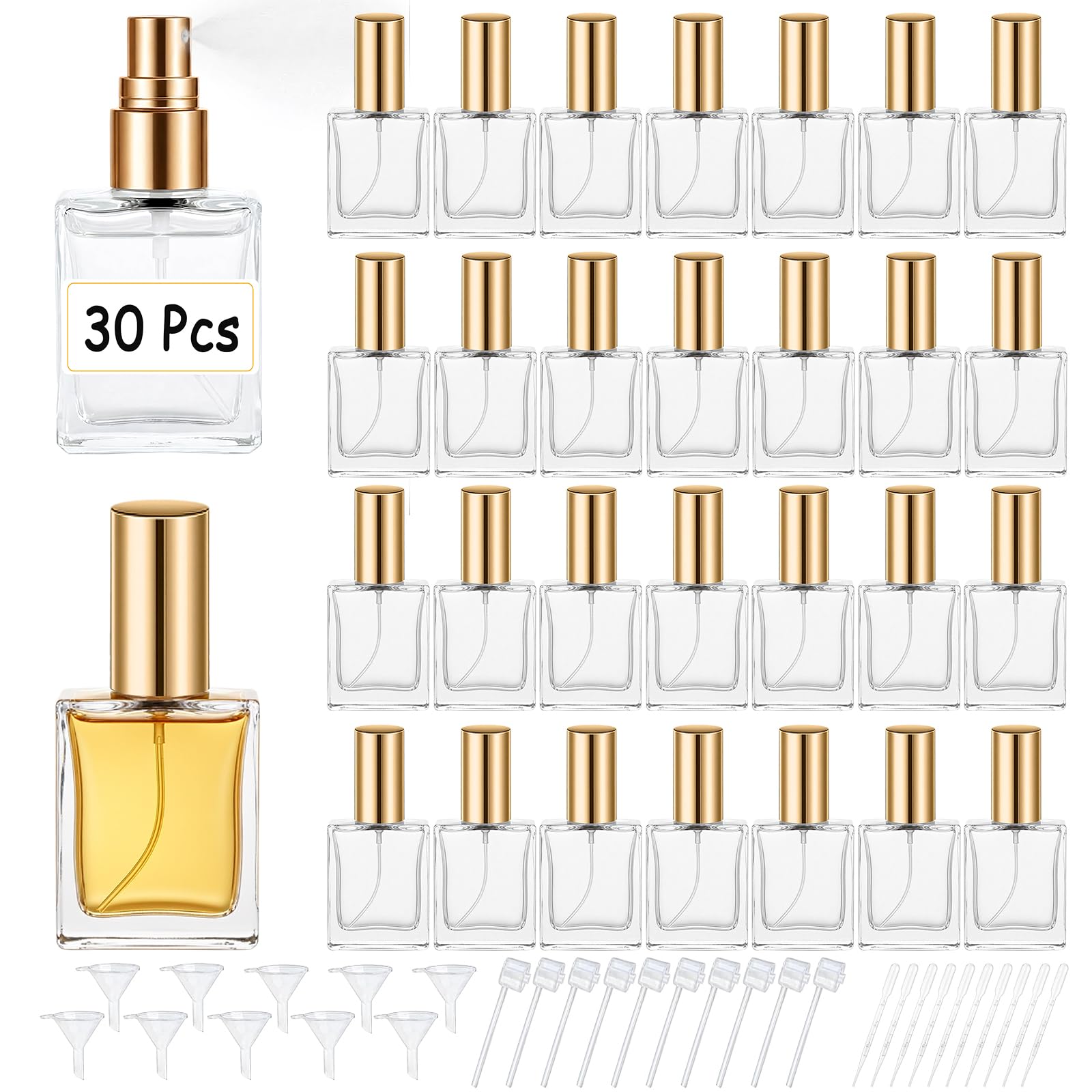 Perfume Fragrance Book - Frascos de perfume de vidro transparente