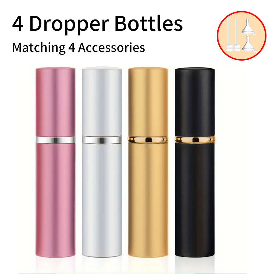 Perfume Fragrance Book - Recarregáveis Portátil Mini Perfume Atomizador, 4