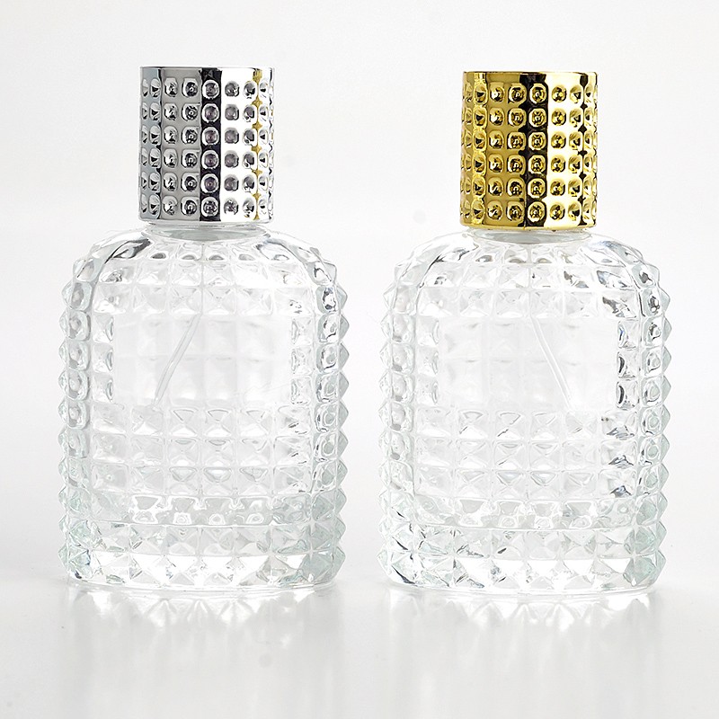 Perfume Fragrance Story - Garrafa de perfume em vidro transparente,