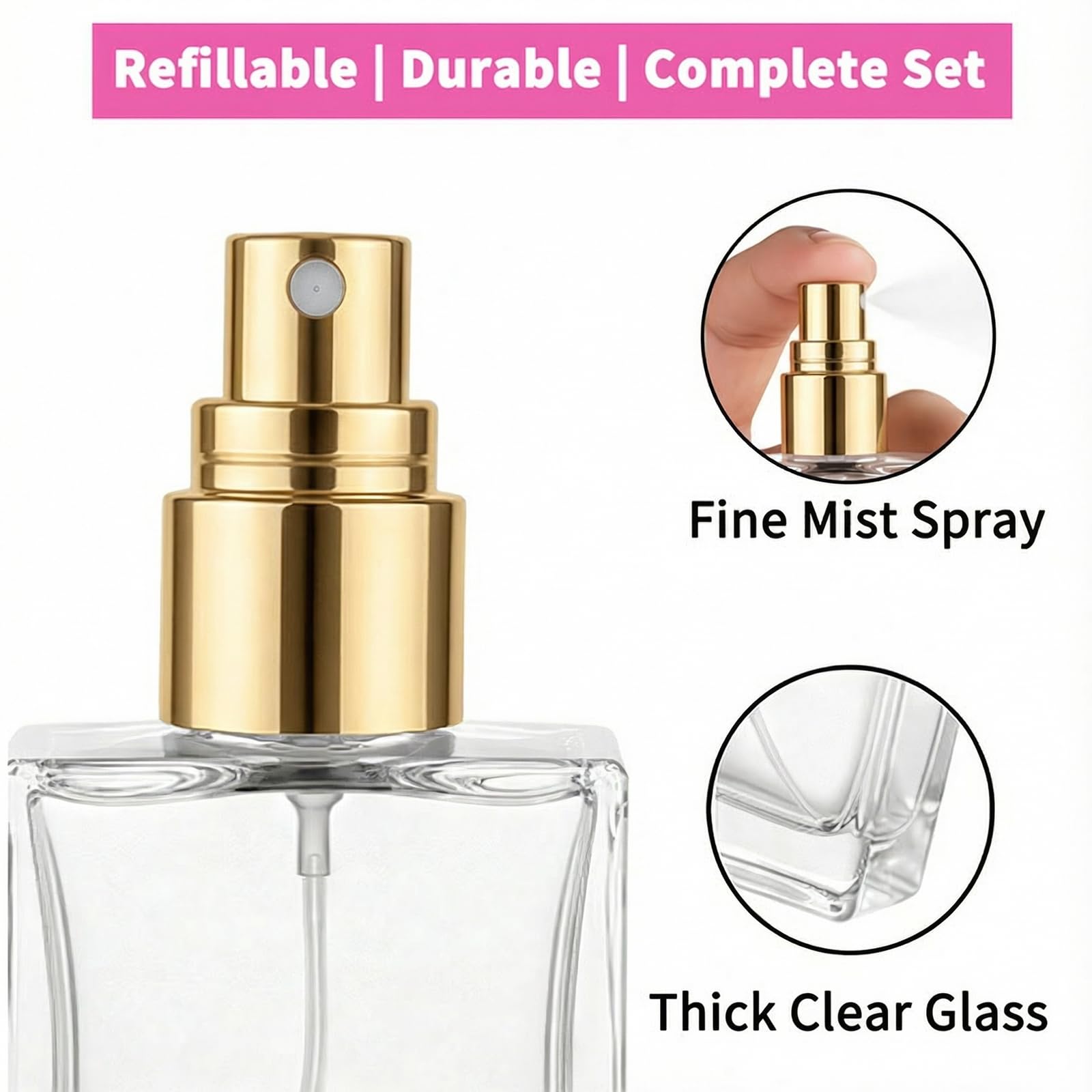 Frascos de perfume de vidro tr - Perfume Fragrance Book avaliação e preço