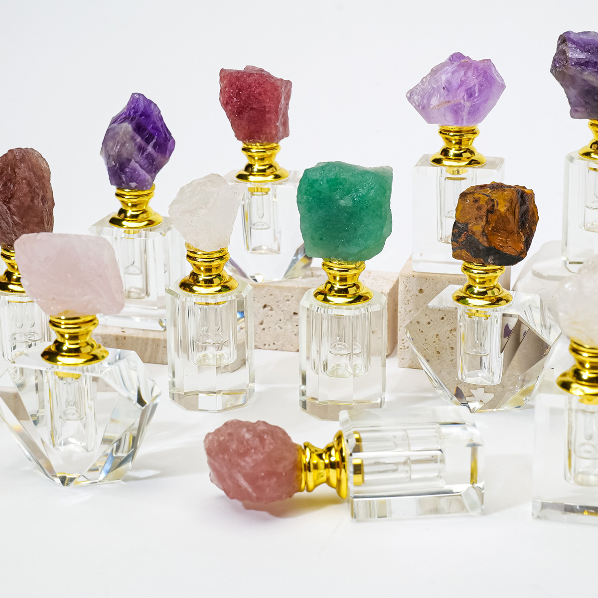 1pc natural ametista cristal c - Perfume Fragrance Book avaliação e preço