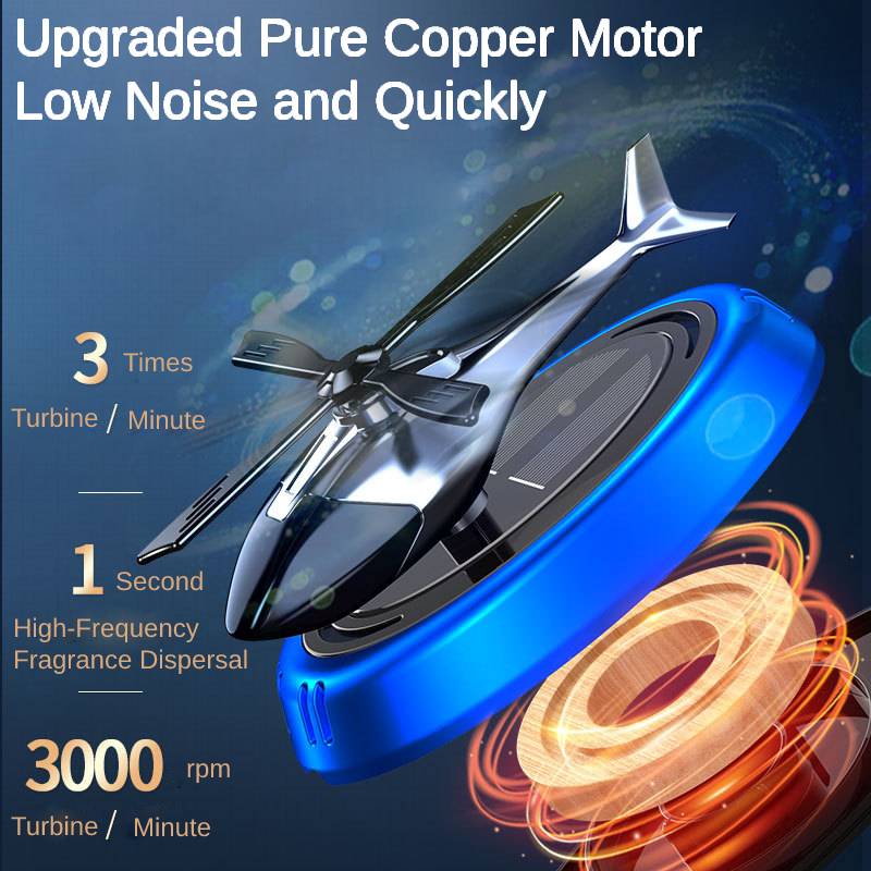 Solar Rotating Helicopter Difu - Perfume Gardenia Fragrance avaliação e preço